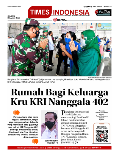 Edisi Kamis, 29 April 2021: E-Koran, Bacaan Positif Masyarakat 5.0