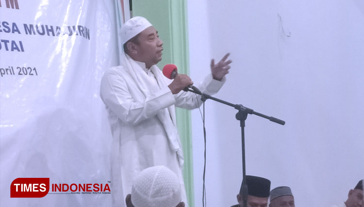 Wakil Bupati Pulau Morotai, Hi Asrun Padoma, M.Si, saat menyampaikan sambutannya. (Foto: Abdul H Husain/TIMES Indonesia)