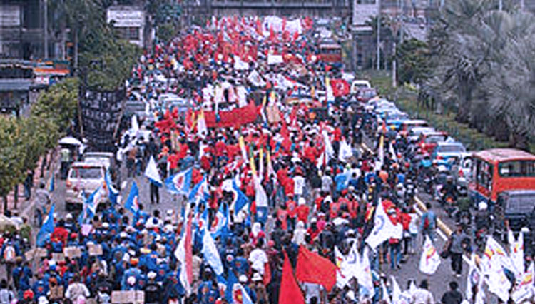 Ilustrasi - Peringatan Hari Buruh (FOTO: id.wikipedia.org)