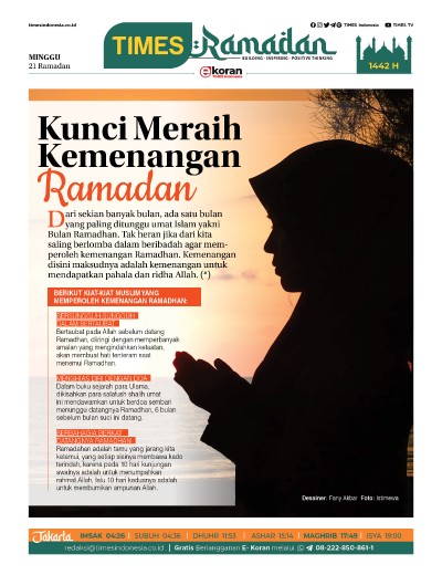 Edisi Minggu, 2 Mei 2021: E-Koran, Bacaan Positif Masyarakat 5.0 