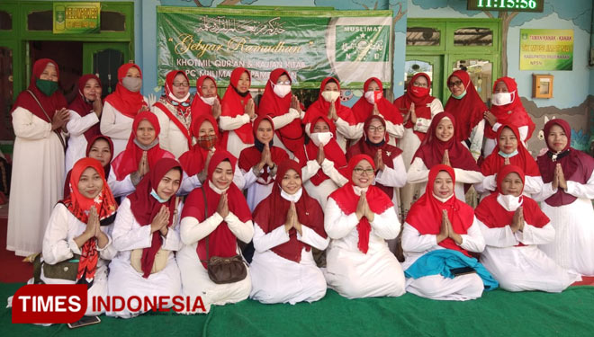 Ikatan Guru TK Muslimat Nahdlatul Ulama (NU) Pamekasan. (Foto: Akhmad Syafi'i/TIMES Indonesia)