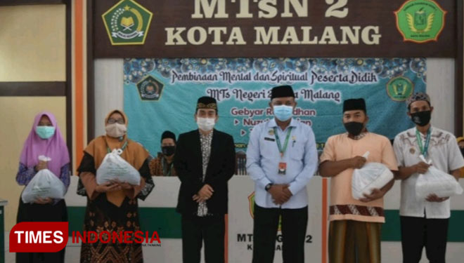 Kegiatan dalam rangka Gebyar Pondok Ramadan MTsN 2 Kota Malang. (Foto: Dok. MTsN 2 Kota Malang for TIMES Indonesia)