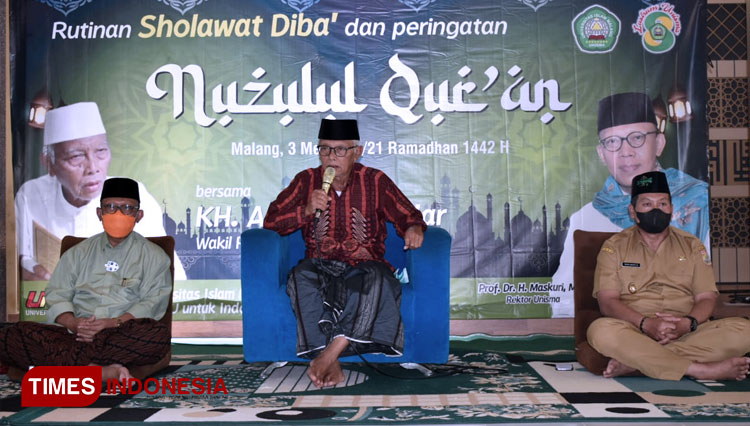 Peringatan Nuzulul Quran Keluarga Besar Unisma di Masjid Ainul Yaqin. (FOTO: Humas UNISMA for TIMES Indonesia)