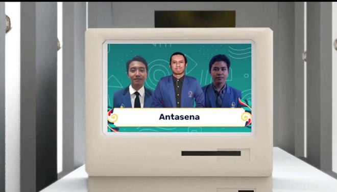 (Kiri) Ahmad Fahmi Prakoso,Muhammad Wildan Abyan dan Deden Eko Wiyono perwakilan dari tim Antasena ITS (Foto: Humas ITS)