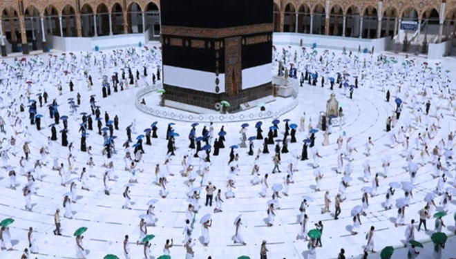 ibadah haji di Mekah, Arab Saudi. (foto: arabnews)