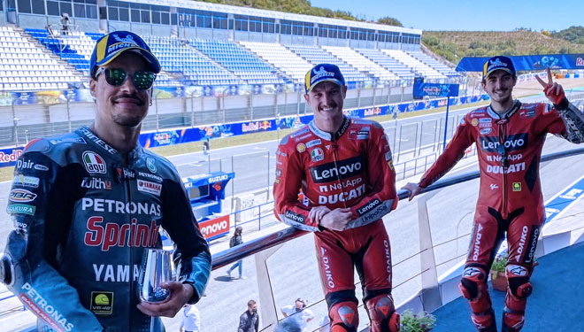 MotoGp Spanyol: Miller Tercepat, Ducati Dominasi Podium