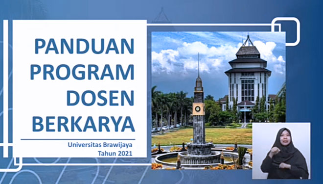 Program Dosen Berkarya (Dokar) Universitas Brawijaya dalam rangka Hardiknas 2021. (Foto: Tangkapan layar YouTube)