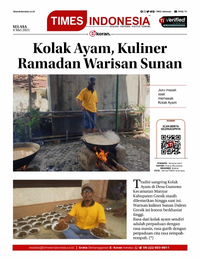 Edisi Selasa, 4 Mei 2021: E-Koran, Bacaan Positif Masyarakat 5.0
