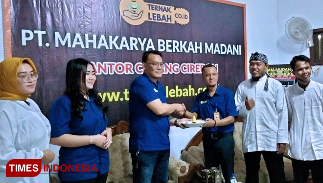 PT MBM budidayakan ternak lebah klanceng di Cirebon. (Foto: Dede Sofiyah/TIMES Indonesia)