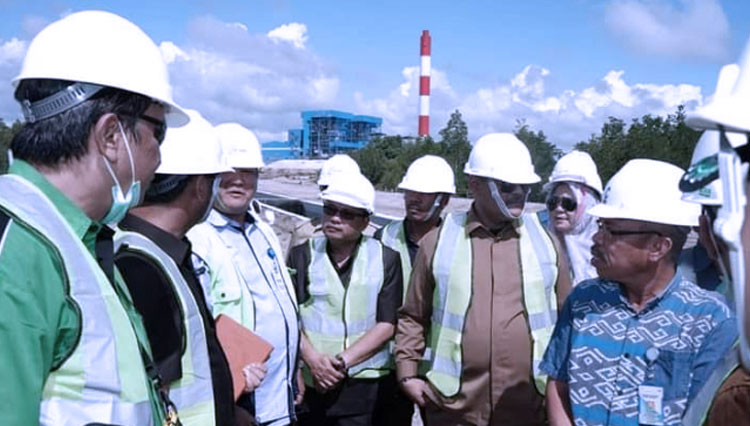  Komisi III DPRD Bontang lakukan inspeksi lapangan ke PLTU PT Graha Power Kaltim (GPK) terkait limbah aduan Masyarakat (FOTO: Abdul Samad)