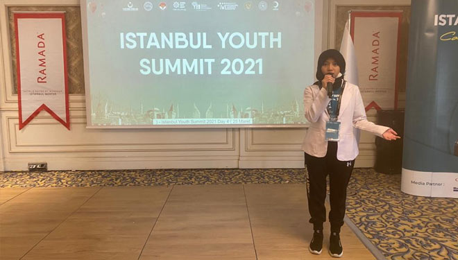 Dokumentasi saat Claresta Earl Hedona Nihar atau Dona mengikuti IYS di Turki Maret 2021 lalu (Foto : Dona For TIMES Indonesia)