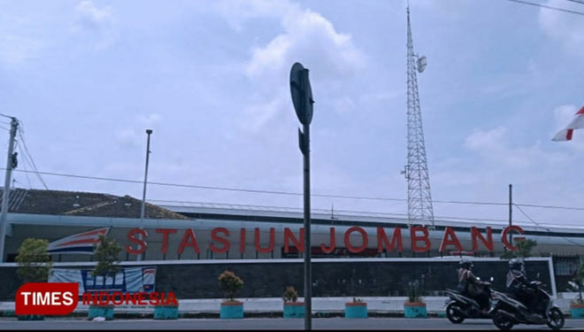 Stasiun Kereta Api Kabupaten Jombang di Jalan Basuki Rahmat, Kaliwungu, Jombang (Foto : Rohmadi/TIMES Indonesia)