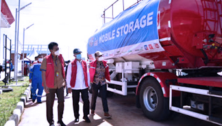 Kunjungan Direksi dan Komisaris Pertamina langsung ke beberapa SPBU di sepanjang ruas Tol Trans Jawa, Kamis (6/5/2021).(Foto: Dok.Pertamina)