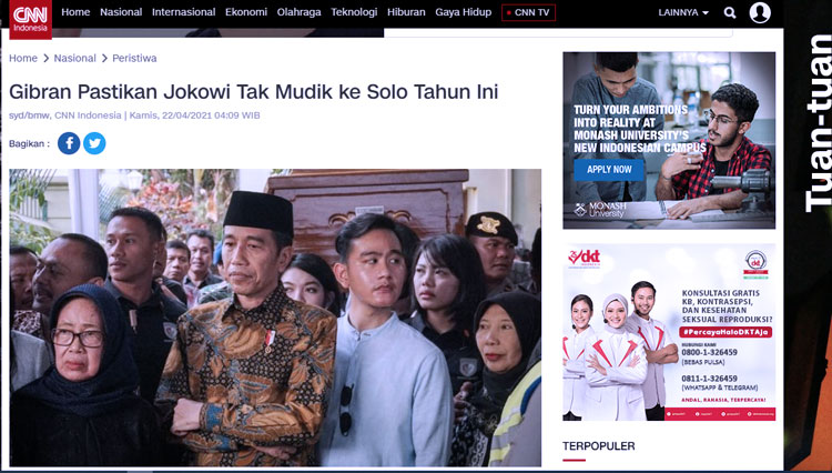 cek fakta Jokowi Mudik Lebaran 5