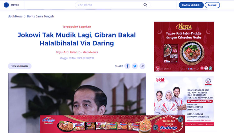 cek fakta Jokowi Mudik Lebaran 6