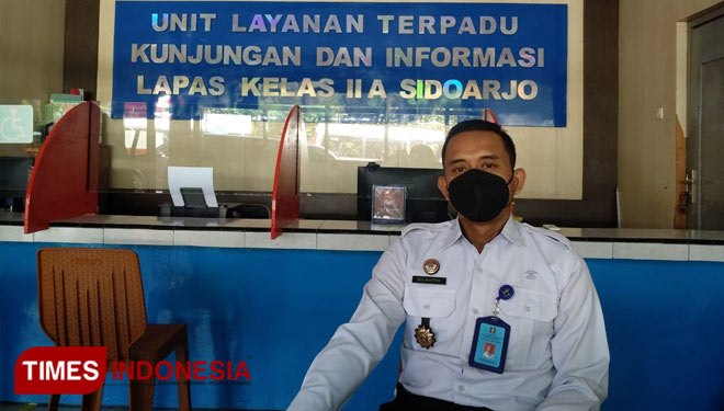 Dedi Nugroho, Kasi Binadik Lapas Kelas IIA Sidoarjo. (Foto: Rudi Mulya/TIMES Indonesia)