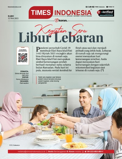 Edisi Rabu, 12 Mei 2021: E-Koran, Bacaan Positif Masyarakat 5.0 