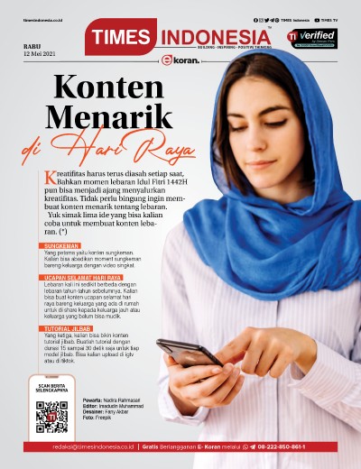 Edisi Rabu, 12 Mei 2021: E-Koran, Bacaan Positif Masyarakat 5.0