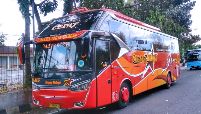 Bus Sugeng Rahayu milik PA Lajuna Kabupaten Ciamis (foto: instagram/m_ariffanda)