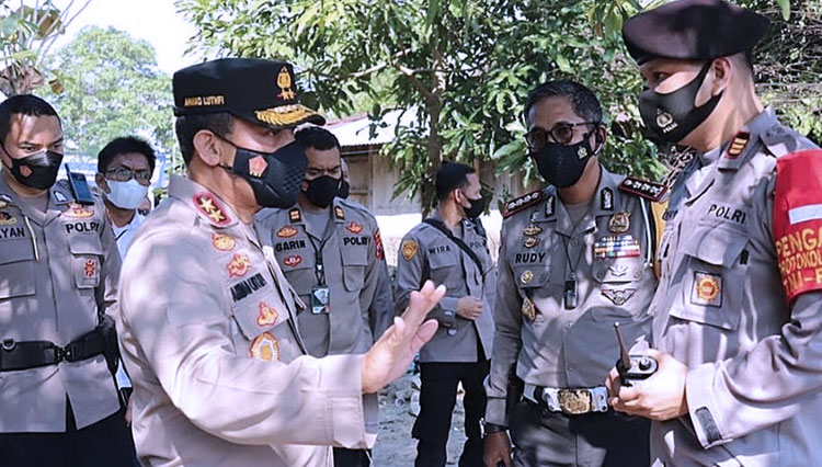 Kapolda Jawa Tengah Irjen Pol Ahmad Lutfi saat cek TKP Kedung Ombo. (FOTO: Tangkapan Layar)