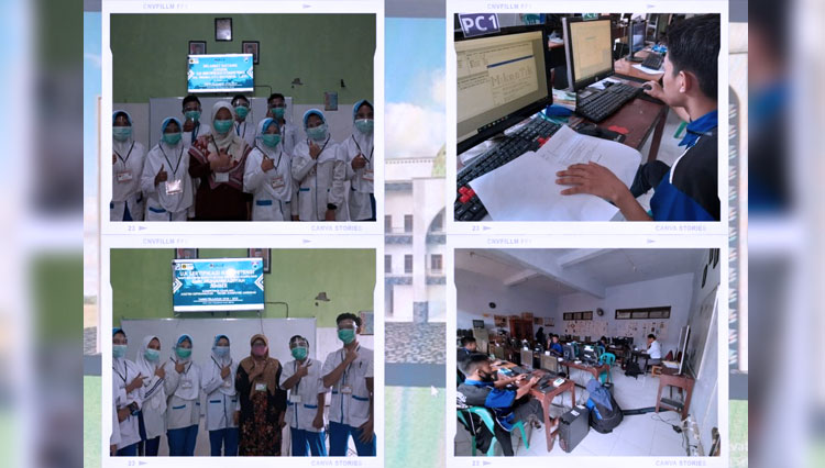 Pelaksanaan Ujian Sertifikasi Kompetensi siswa SMK Muhammadiyah Jember Tahun Pelajaran 2020/2021. (Foto-foto: SMK Muhammadiyah Jember for TIMES Indonesia)