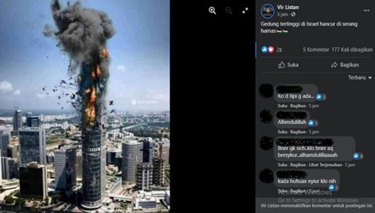 cek fakta gedung israel 2
