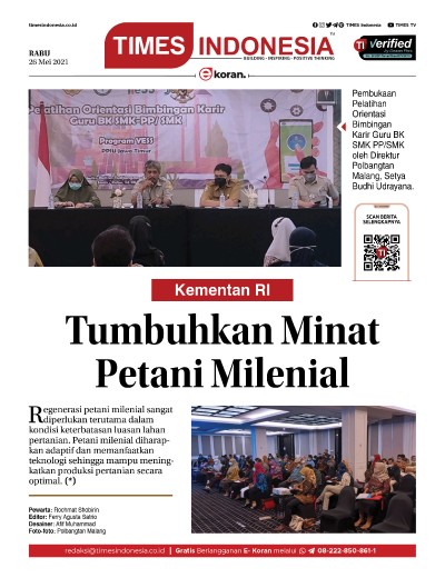 Edisi Rabu, 26 Mei 2021: E-Koran, Bacaan Positif Masyarakat 5.0