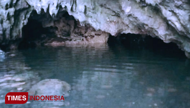 The spring water at Rengganis cave. (Photo: Syamsul Ma'arif/TIMES Indonesia)