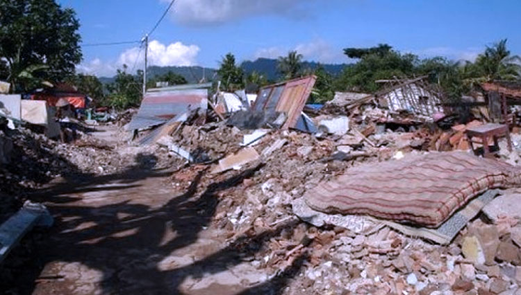 Gempa dahsyat yang terjadi di wilayah Yogyakarta pada 27 Mei 2006 silam (Foto: bernas.id)