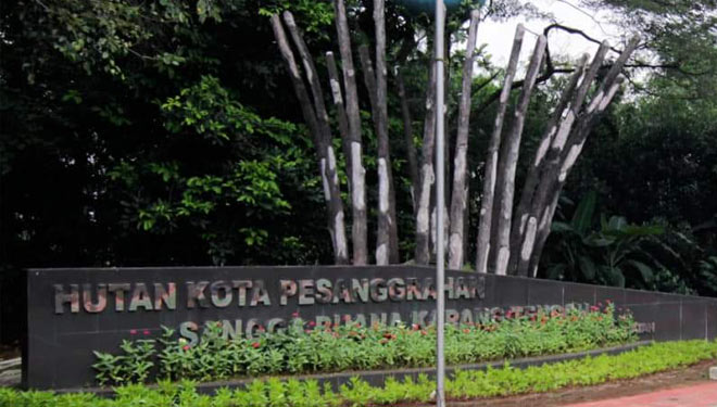 Wisata Hutan Kota Pesanggrahan Sangga Buana, Lebak Bulus, Cilandak, Jakarta Selatan. (FOTO: Nugroho Sejati/beritajakarta.id)
