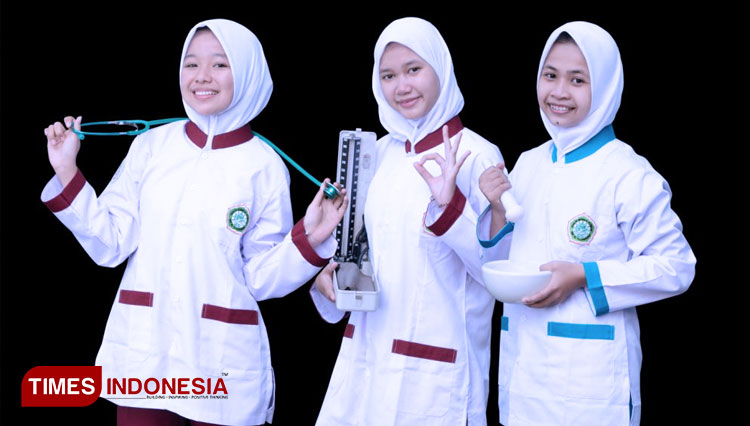 Aksi siswa SMK Kesehatan Tulungagung. (Foto-foto: SMK Kesehatan Tulungagung for TIMES Indonesia)