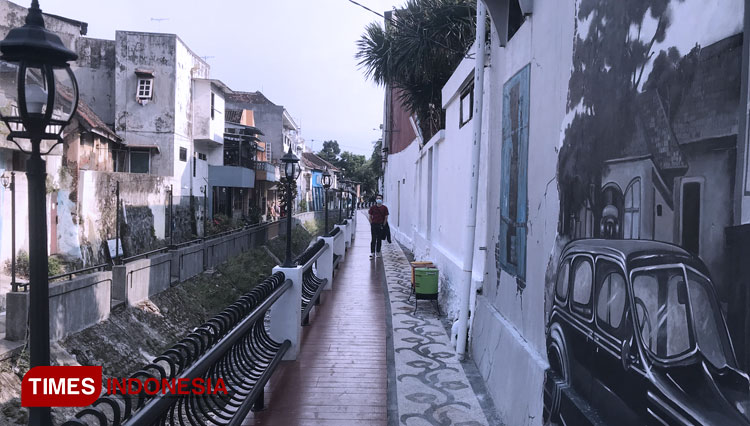 A nice sidewalk at Kampung Kayutangan Heritage Malang. (PHOTO: Rizky Kurniawan Pratama/TIMES Indonesia)