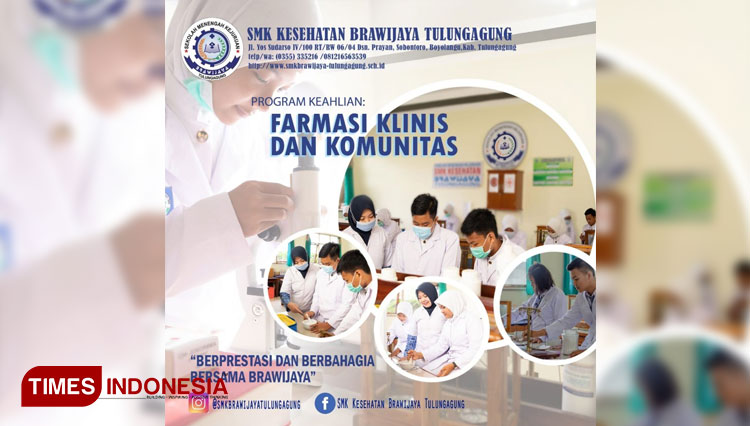 Program Keahlian Farmasi Klinis dan Komunitas SMK Brawijaya Tulungagung. (Foto-foto: SMK Brawijaya Tulungagung for TIMES Indonesia)