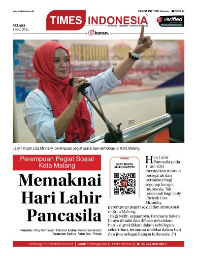Edisi Selasa, 1 Juni 2021: E-Koran, Bacaan Positif Masyarakat 5.0