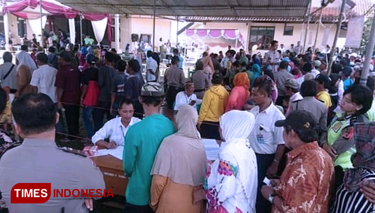 Pelaksanaan Pilkades 2019 di Kabupaten Pangandaran (FOTO: dokumen Syamsul Ma'arif/TIMES Indonesia)
