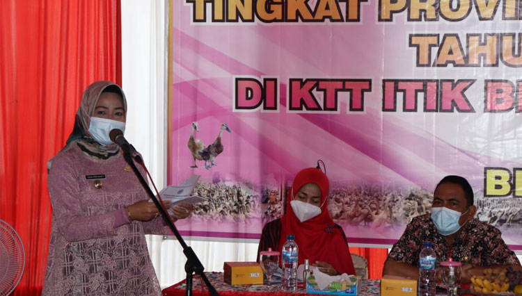 Pemerintah Kabupaten Brebes mendukung keberadaan Kelompok Tani Ternak Itik Berhias sebagai salah satu kelompok ternak itik penghasil telur yang merupakan bahan baku Telur Asin dan Ikon Kabupaten Brebes. (Foto: Diskominfotik Brebes)