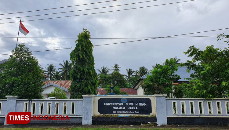 Kampus Universitas Bumi Hijrah (Unibrah) Maluku Utara di Desa Galala, Kecamatan Oba Utara, Kota Tidore Kepulauan. (Foto: Wahyudi Yahya/TIMES Indonesia)