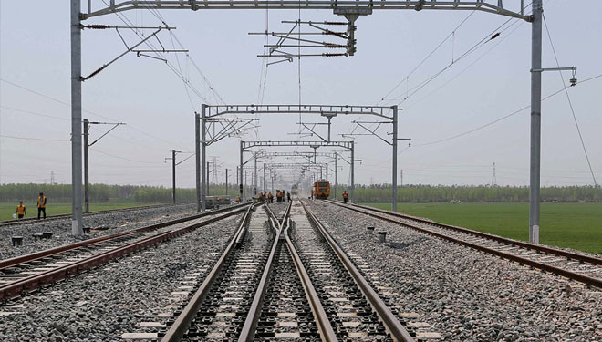 Jalur KA di China dan peta wilayah kerja kereta api tersebut. (FOTO: BBC/Global Times) 