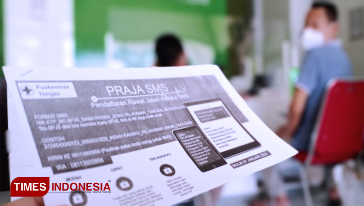 Prajasa dan halo dokter, inovasi Puskesmas Tongas untuk berikan layanan prima di tengah pandemi covid19. (FOTO: Happy/TIMES Indonesia)