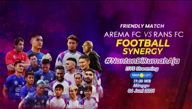 Arema FC vs Rans FC. (tiket.com)