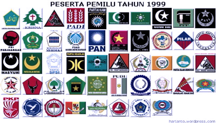 Daftar 48 Partai peserta Pemilu 1999. (FOTO: Kemendikbud RI)
