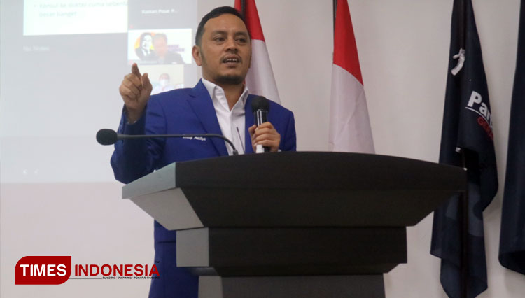 Ketua Panitia Kerja Rancangan Undang-Undang (Panja RUU) Pendidikan Kedokteran, Willy Aditya, Selasa (8/6/2021).(Foto : Lely Yuana/TIMES Indonesia)