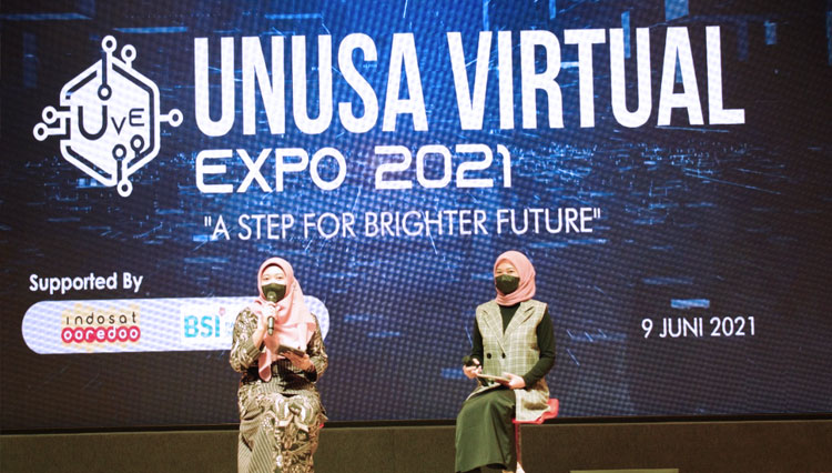 Unusa Virtual Expo 2021 juga menghadirkan games dengan hadiah berupa voucher pulsa dan paket data bernilai ratusan ribu rupiah, Rabu (9/6/2021). (FOTO: Dok.Humas Unusa)