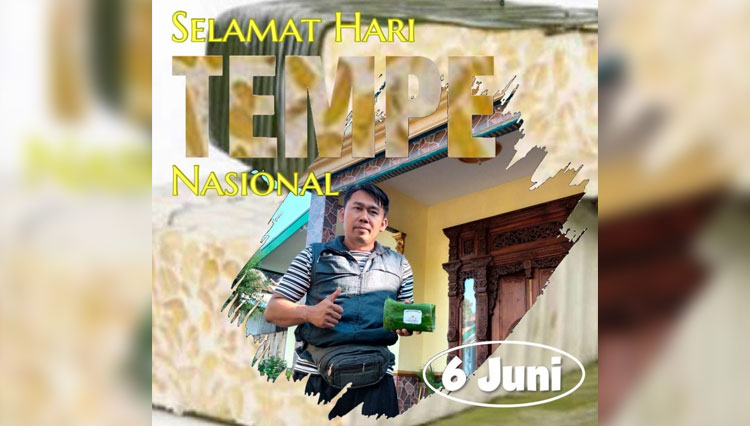 Menyambut Hari Tempe Nasional, Saiful Rahman, pemilik UMKM Tempe Al Barokah Probolinggo memberikan edukasi kepada siswa SMA/SMK. (Foto-foto: Dok Saiful Rahman for TIMES Indonesia)