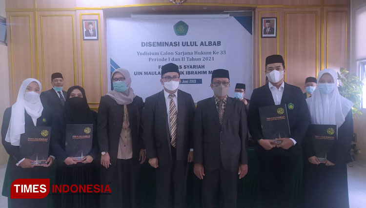 Ketika pelaksanaan yudisium di Fakultas Syariah UIN Maliki Malang. (10/6/2021). (Foto: Ahmad Zubairi For TIMES Indonesia)