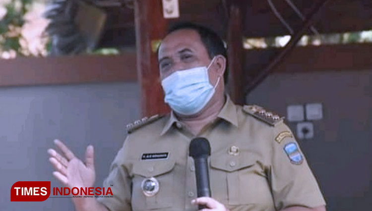 Bupati Pangandaran Jeje Wiradinata paparkan dampak pandemi ke program Pangandaran Hebat (Foto: Syamsul Ma'arif/TIMES Indonesia)