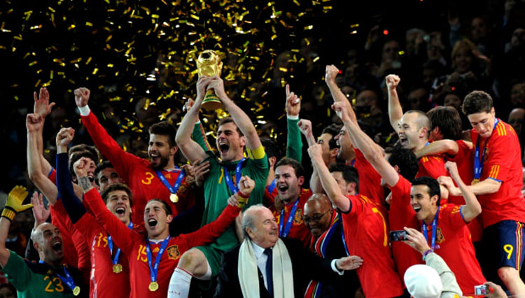 Timnas Spanyol tampil sebagai juara Piala Dunia 2010 Afrika Selatan. (FOTO: FIFA)