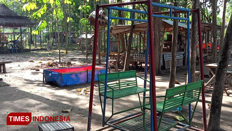 Terdampak Pandemi, Papringan Kali Kerto Madiun Sepi Pengunjung