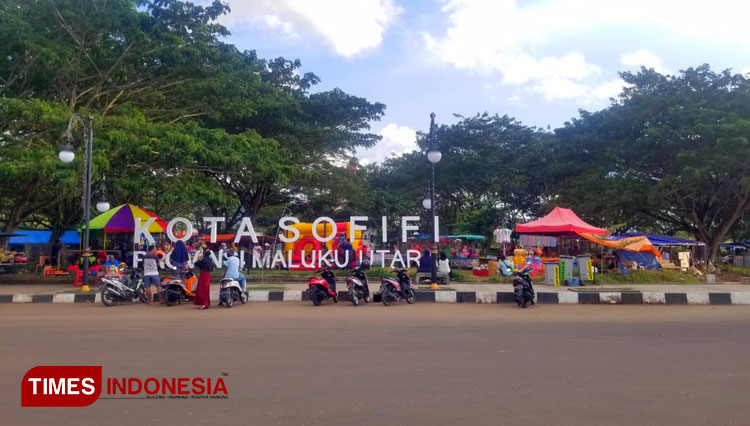 Kawasan Ruang Terbuka Hijau (RTH) Ibukota Sofifi yang akan dibangun. (Foto: Wahyudi Yahya/TIMES Indonesia)