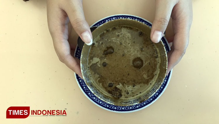 Hidangan Hojicha Puding yang terasa teh hijaunya. (Foto: Ratu Bunga/TIMES Indonesia)